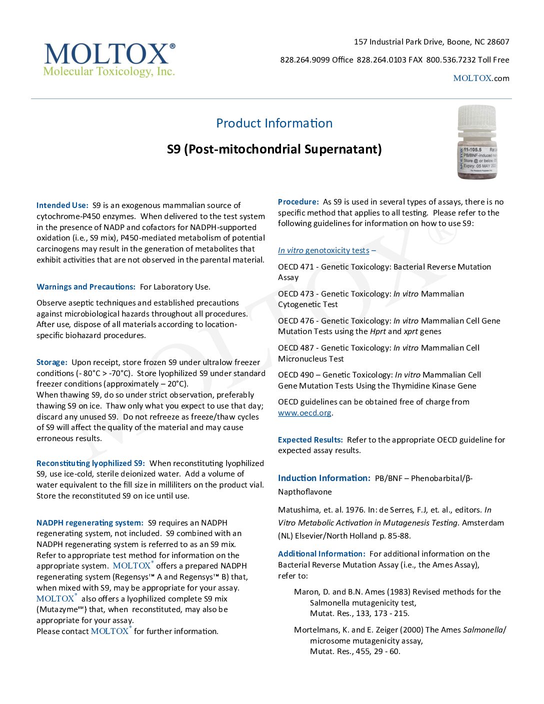 S9 Product Information