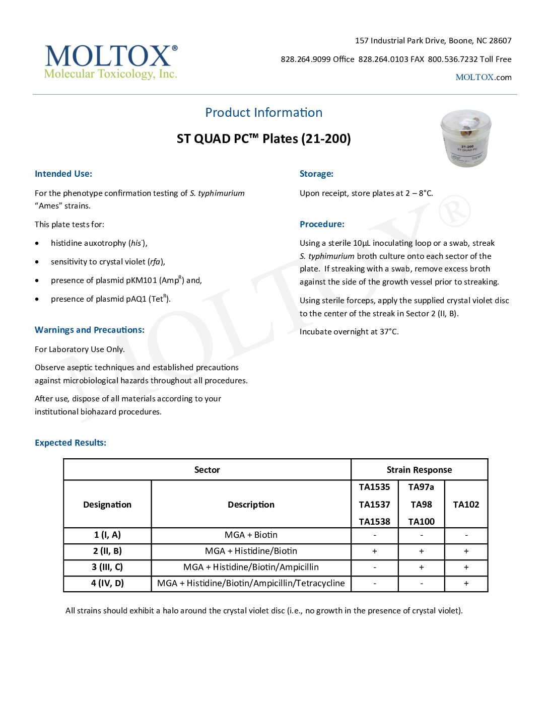 S. typhimurium “Ames” strains